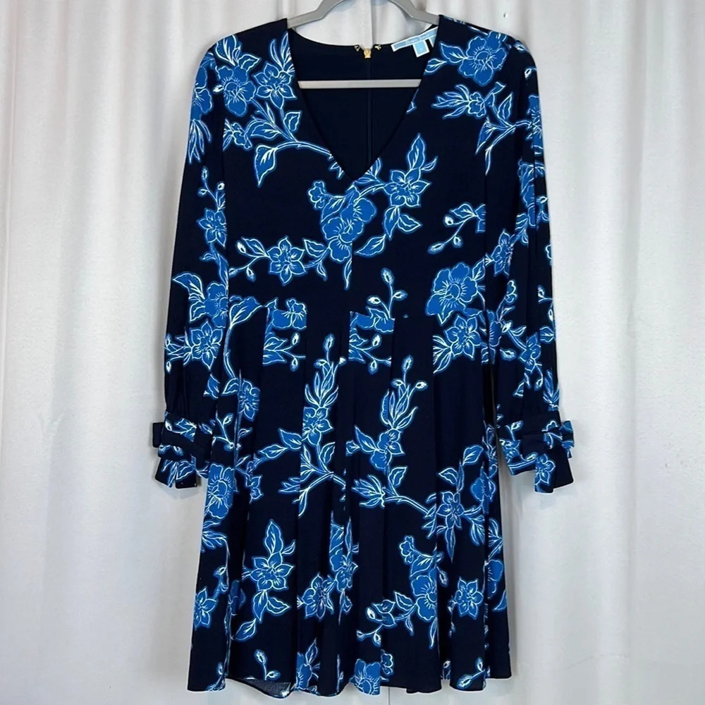 Draper James Geranium Floral Tie Sleeve‎ Dress Size 2